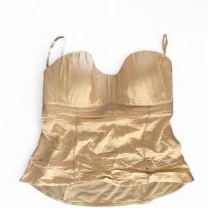Reformation Cream Bustier Camisole